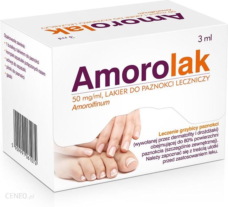 Amorolak lakier do paznokci leczniczy 0,05g/ml 3ml