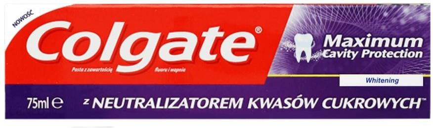 Colgate Maximum Protection Caries Whitening pasta do zębów 75ml