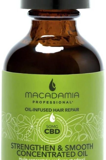 Macadamia Strenghten & Smooth Concentated Oil + CBD Skoncentrowany Olejek Do Włosów i Skóry Głowy 53ml
