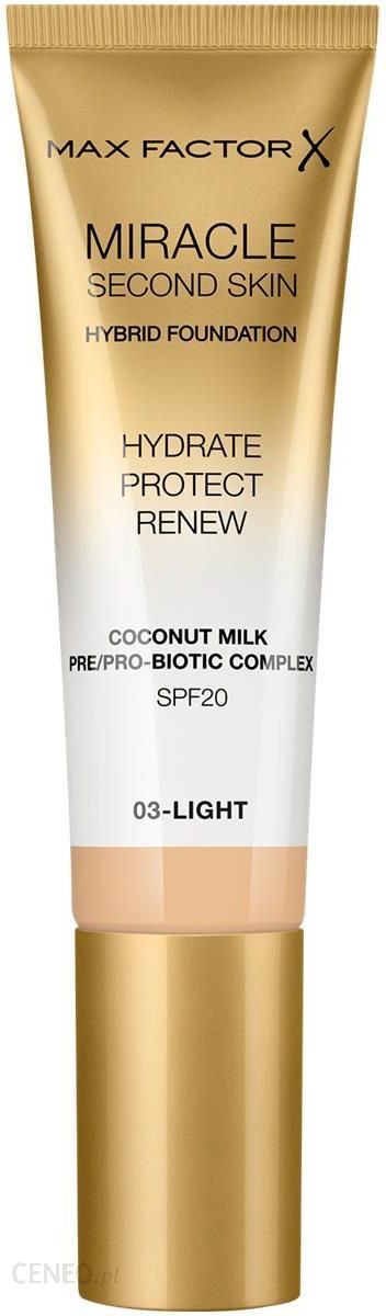 Max Factor Miracle Second Skin Hybrid Foundation Podkład Nawilżający Z Filtrem Spf20 30 ml 03 Light