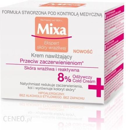 Mixa Przeciw Zaczerwienieniom Nawilżający Krem Przeciw Zaczerwienieniom 50ml