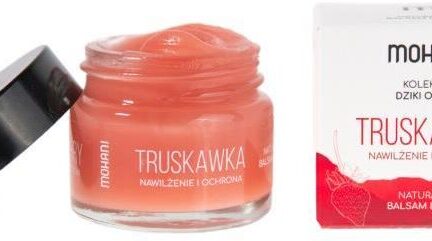 Mohani Nawilżająco-ochronny balsam do ust Truskawka