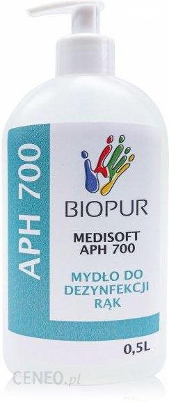 Mydło w płynie do higienicznej dezynfekcji rąk Biopur Medisoft APH 700 500ml z pompką