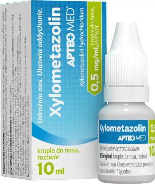 Xylometazolin Apteo Med 0,05% Krople do nosa 10ml